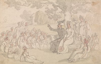 Dr. Syntax Visits a Boarding School for Young Ladies by Thomas Rowlandson